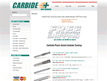 Tablet Screenshot of carbideplus.com